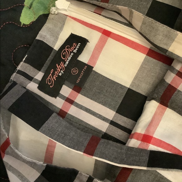 Trashy Diva white plaid Annette dress size 10 - Picture 6 of 8